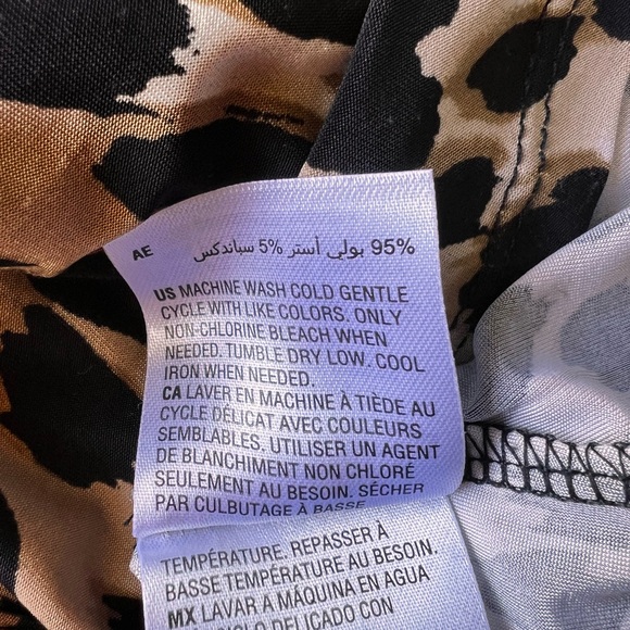 INC International Concepts Ombré Cheetah Zip Pocket Long Sleeve Top Women’s - Picture 11 of 14